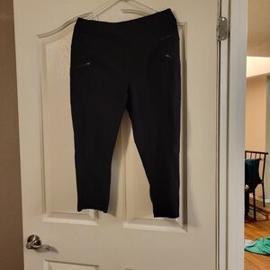 3/4 black leggings Eddie Bauer